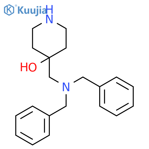 4-[(dibenzylamino)methyl]piperidin-4-ol structure