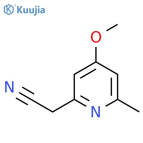 2-Pyridineacetonitrile, 4-methoxy-6-methyl- structure