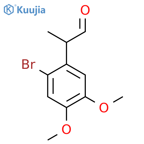 2-(2-bromo-4,5-dimethoxyphenyl)propanal structure
