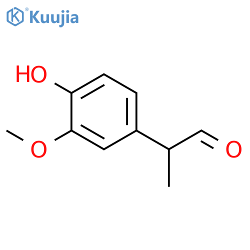 2-(4-hydroxy-3-methoxyphenyl)propanal structure