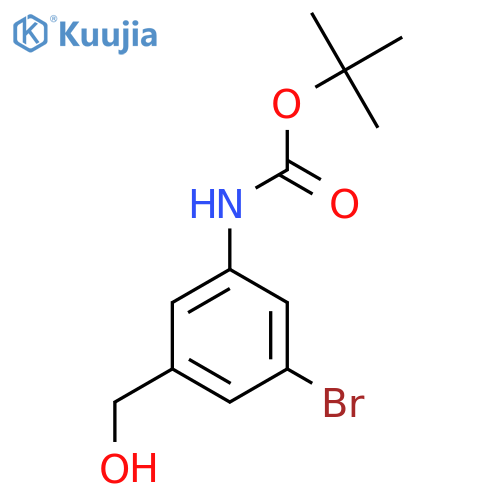 tert-Butyl [3-bromo-5-(hydroxymethyl)phenyl]carbamate structure