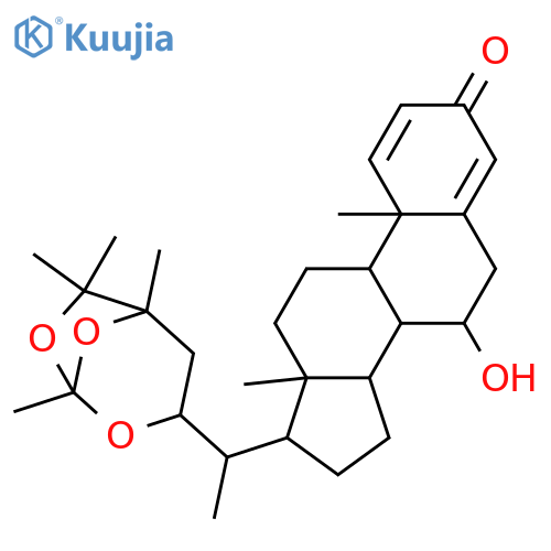 Ergosta-1,4-dien-3-one,22,24,25-[(1S)-ethylidynetris(oxy)]-7-hydroxy-, (7a,22R)- (9CI) structure