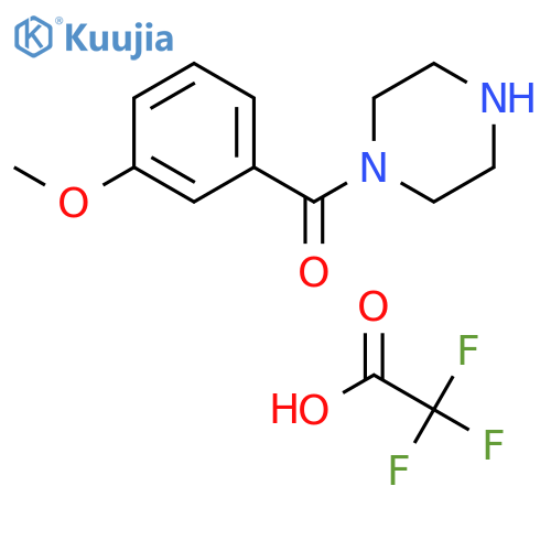 1-(3-methoxybenzoyl)piperazine trifluoroacetate structure