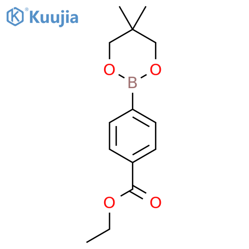 Ethyl 4-(5,5-dimethyl-1,3,2-dioxaborinan-2-yl)benzoate structure