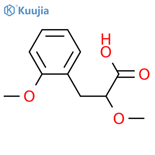 2-methoxy-3-(2-methoxyphenyl)propanoic acid structure