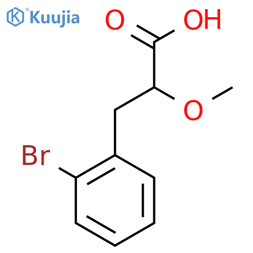 3-(2-Bromophenyl)-2-methoxypropanoic acid structure