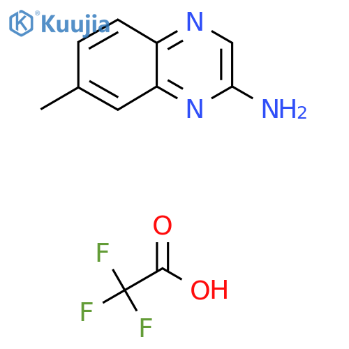 7-Methylquinoxalin-2-amine 2,2,2-trifluoroacetate structure