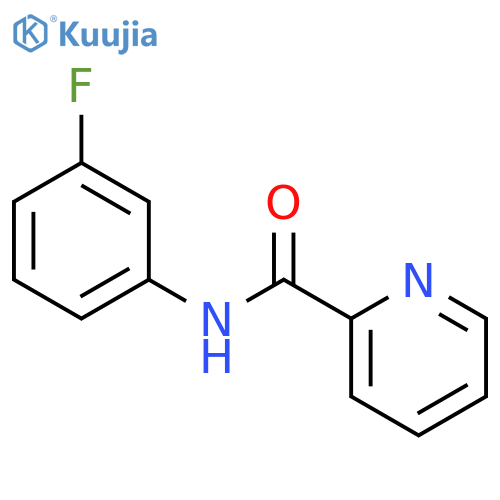 2-Pyridinecarboxamide, N-(3-fluorophenyl)- structure