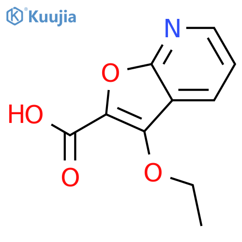 Furo[2,3-b]pyridine-2-carboxylicacid, 3-ethoxy- structure