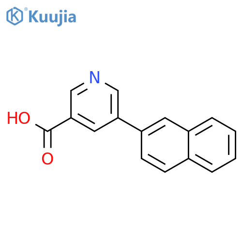 5-naphthalen-2-ylpyridine-3-carboxylic Acid structure