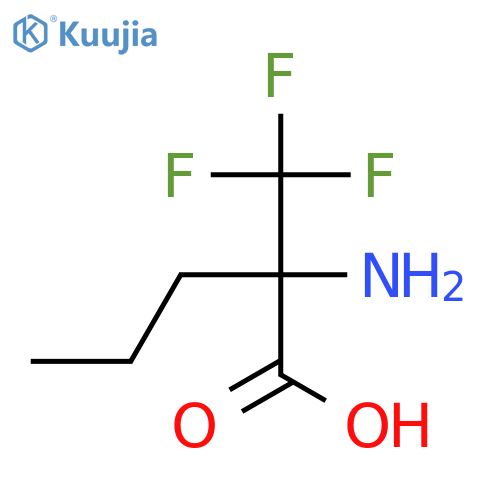 2-amino-2-(trifluoromethyl)pentanoic acid structure
