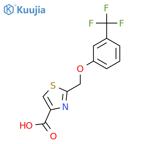 2-(3-Trifluoromethyl-phenoxymethyl)-thiazole-4-carboxylic acid structure