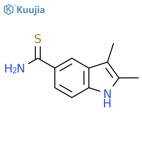 2,3-dimethyl-1H-indole-5-carbothioamide structure