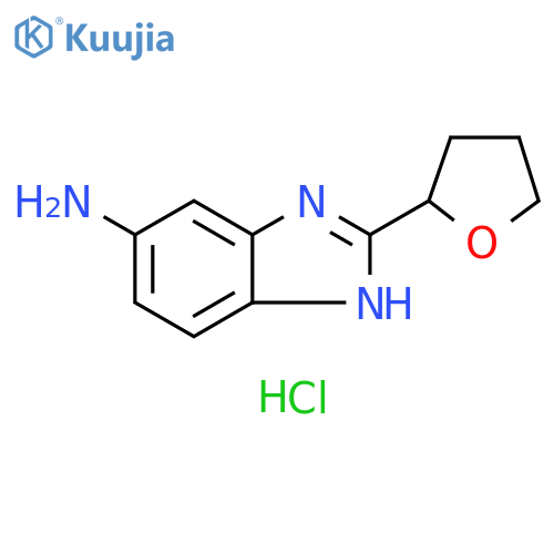 2-(oxolan-2-yl)-1H-1,3-benzodiazol-5-amine dihydrochloride structure