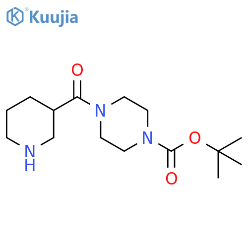 tert-butyl 4-(piperidine-3-carbonyl)piperazine-1-carboxylate structure