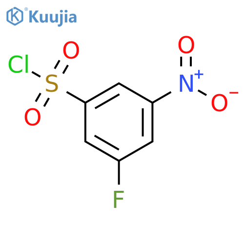 3-fluoro-5-nitrobenzene-1-sulfonyl chloride structure