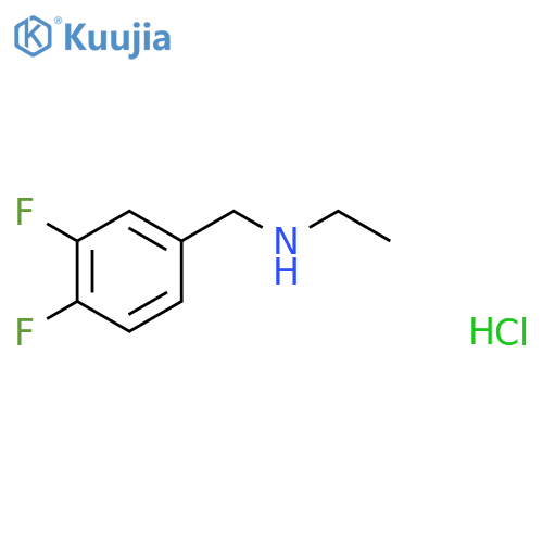 (3,4-Difluorophenyl)methyl(ethyl)amine Hydrochloride structure