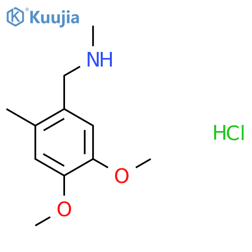 (4,5-dimethoxy-2-methylphenyl)methyl(methyl)amine hydrochloride structure