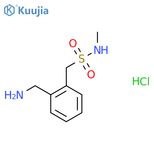 1-[2-(aminomethyl)phenyl]-N-methylmethanesulfonamide hydrochloride structure