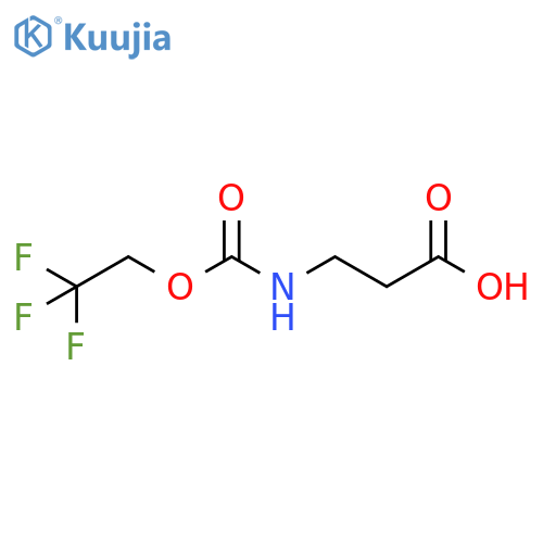 3-{(2,2,2-Trifluoroethoxy)carbonylamino}propanoic Acid structure