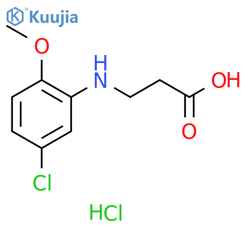 3-(5-Chloro-2-methoxyphenyl)aminopropanoic Acid Hydrochloride structure