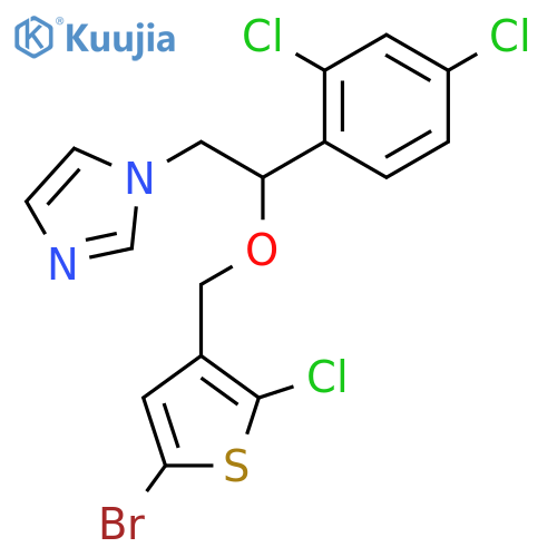 1H-Imidazole, 1-[2-[(5-bromo- 2-chloro-3-thienyl)methoxy]-2-(2,4-dichlorophenyl)ethyl]- structure