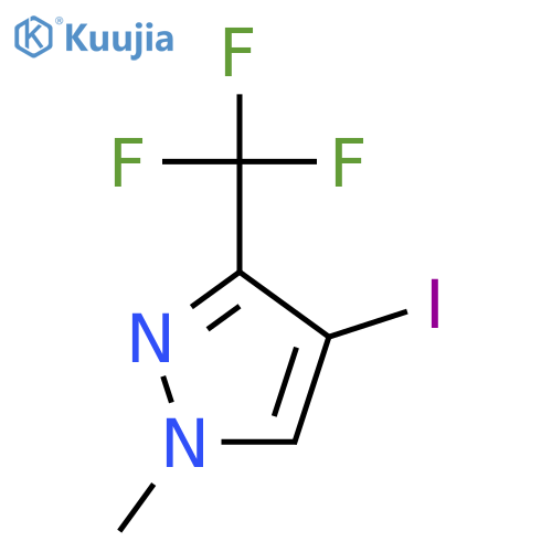 4-Iodo-1-methyl-3-trifluoromethyl-1h-pyrazole structure
