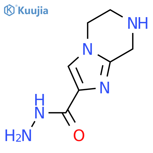 Imidazo[1,2-a]pyrazine-2-carboxylicacid, 5,6,7,8-tetrahydro-, hydrazide structure