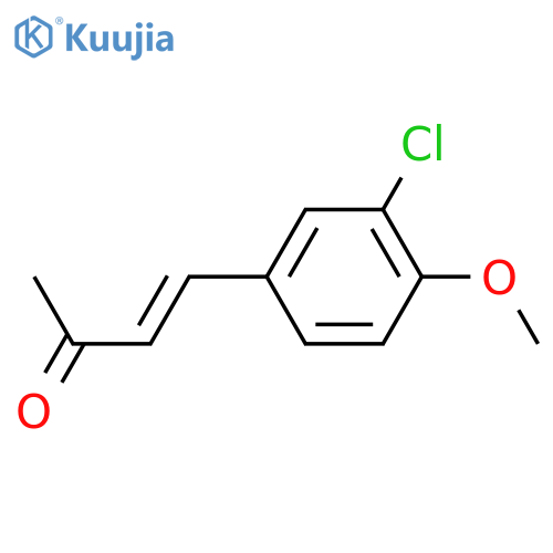 4-(3-chloro-4-methoxyphenyl)but-3-en-2-one structure