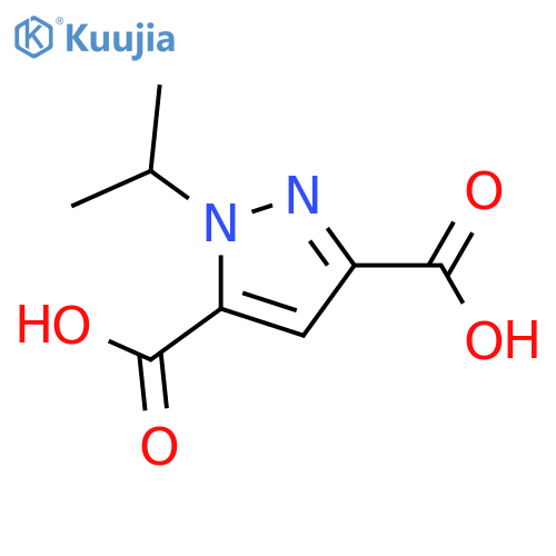 1-(Propan-2-yl)-1h-pyrazole-3,5-dicarboxylic acid structure