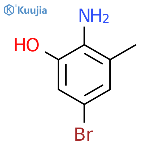 2-Amino-5-bromo-3-methylphenol structure