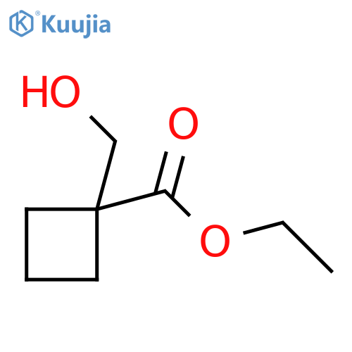 Ethyl 1-(hydroxymethyl)cyclobutane-1-carboxylate structure