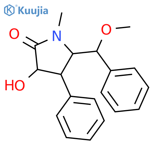 2-Pyrrolidinone,3-hydroxy-5-(methoxyphenylmethyl)-1-methyl-4-phenyl- structure
