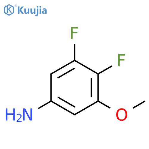 3,4-Difluoro-5-methoxyaniline structure