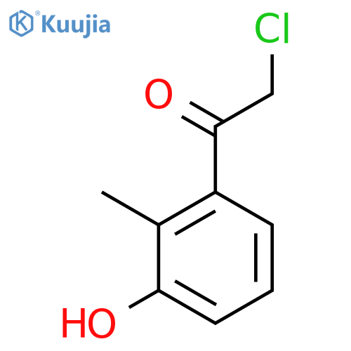 2-Chloro-3'-hydroxy-2'-methylacetophenone structure