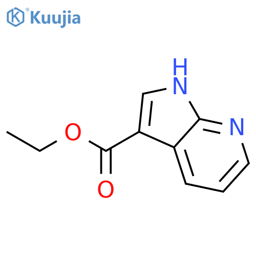 1H-Pyrrolo[2,3-b]pyridine-3-carboxylic acid, ethyl ester structure