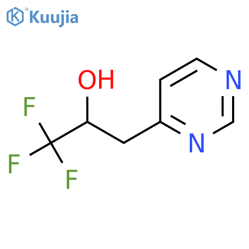 1,1,1-trifluoro-3-(pyrimidin-4-yl)propan-2-ol structure