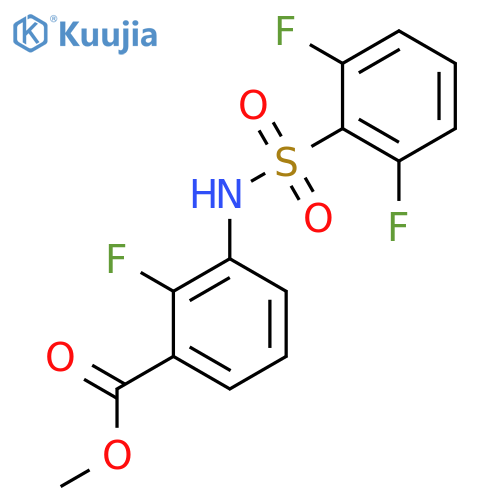Methyl 3-(2,6-difluorophenylsulfonamido)-2-fluorobenzoate structure