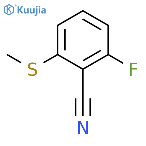 2-Fluoro-6-(methylthio)benzonitrile structure