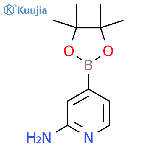 4-(tetramethyl-1,3,2-dioxaborolan-2-yl)pyridin-2-amine structure