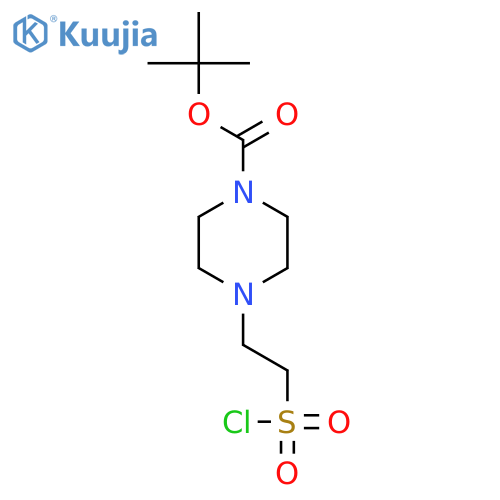 tert-butyl 4-2-(chlorosulfonyl)ethylpiperazine-1-carboxylate structure