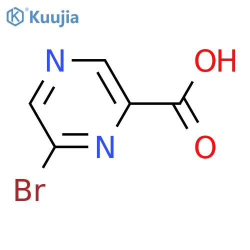 6-Bromopyrazine-2-carboxylic acid structure