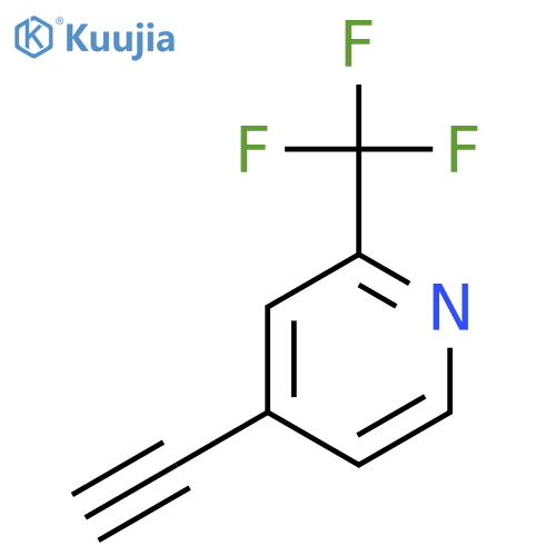 4-ethynyl-2-(trifluoromethyl)pyridine structure