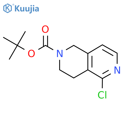 tert-butyl 5-chloro-3,4-dihydro-1H-2,6-naphthyridine-2-carboxylate structure