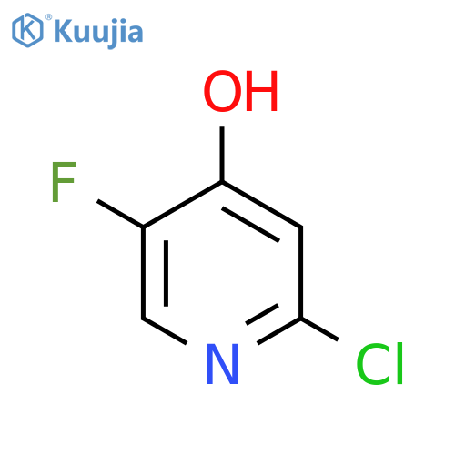 2-chloro-5-fluoropyridin-4-ol structure