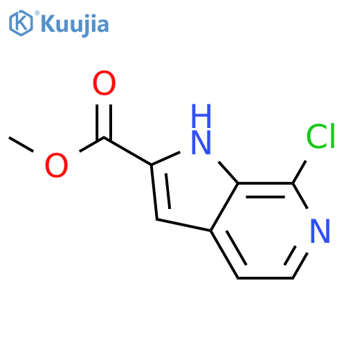 Methyl 7-chloro-1h-pyrrolo[2,3-c]pyridine-2-carboxylate structure