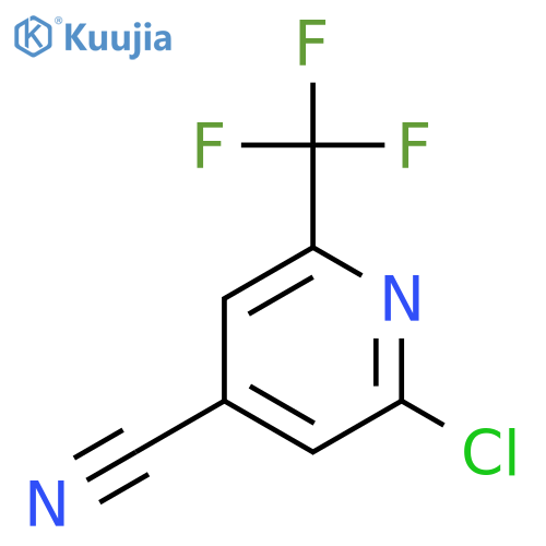 2-chloro-6-(trifluoromethyl)pyridine-4-carbonitrile structure