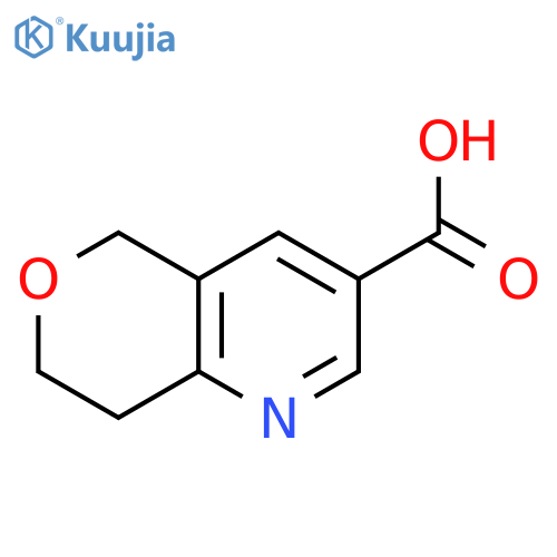 7,8-dihydro-5H-pyrano[4,3-b]pyridine-3-carboxylic acid structure