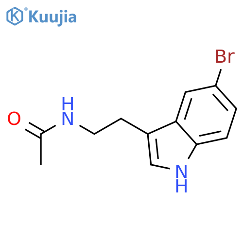 Acetamide,N-[2-(5-bromo-1H-indol-3-yl)ethyl]- structure