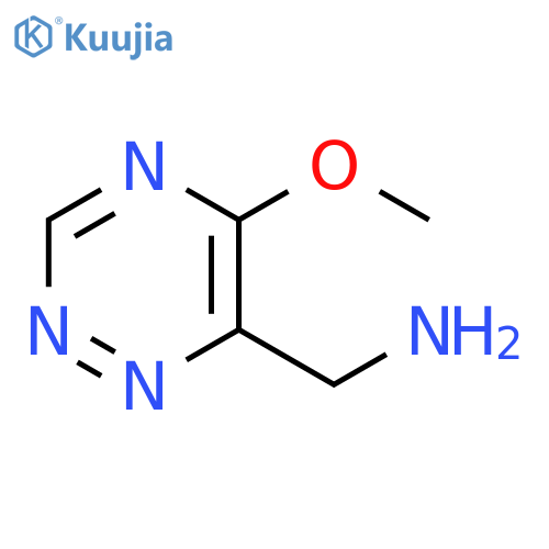 (5-methoxy-1,2,4-triazin-6-yl)methanamine structure